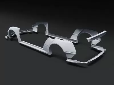 Body kit Lexus GS160 with spoiler and lip