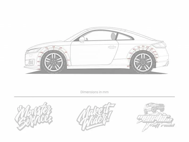 Instruction for cutting fenders Audi TT Mk3