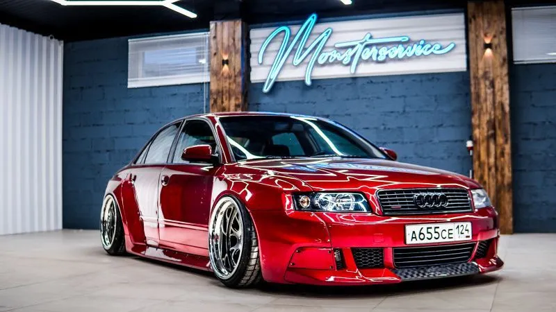 Installation wide body kit for Audi A4