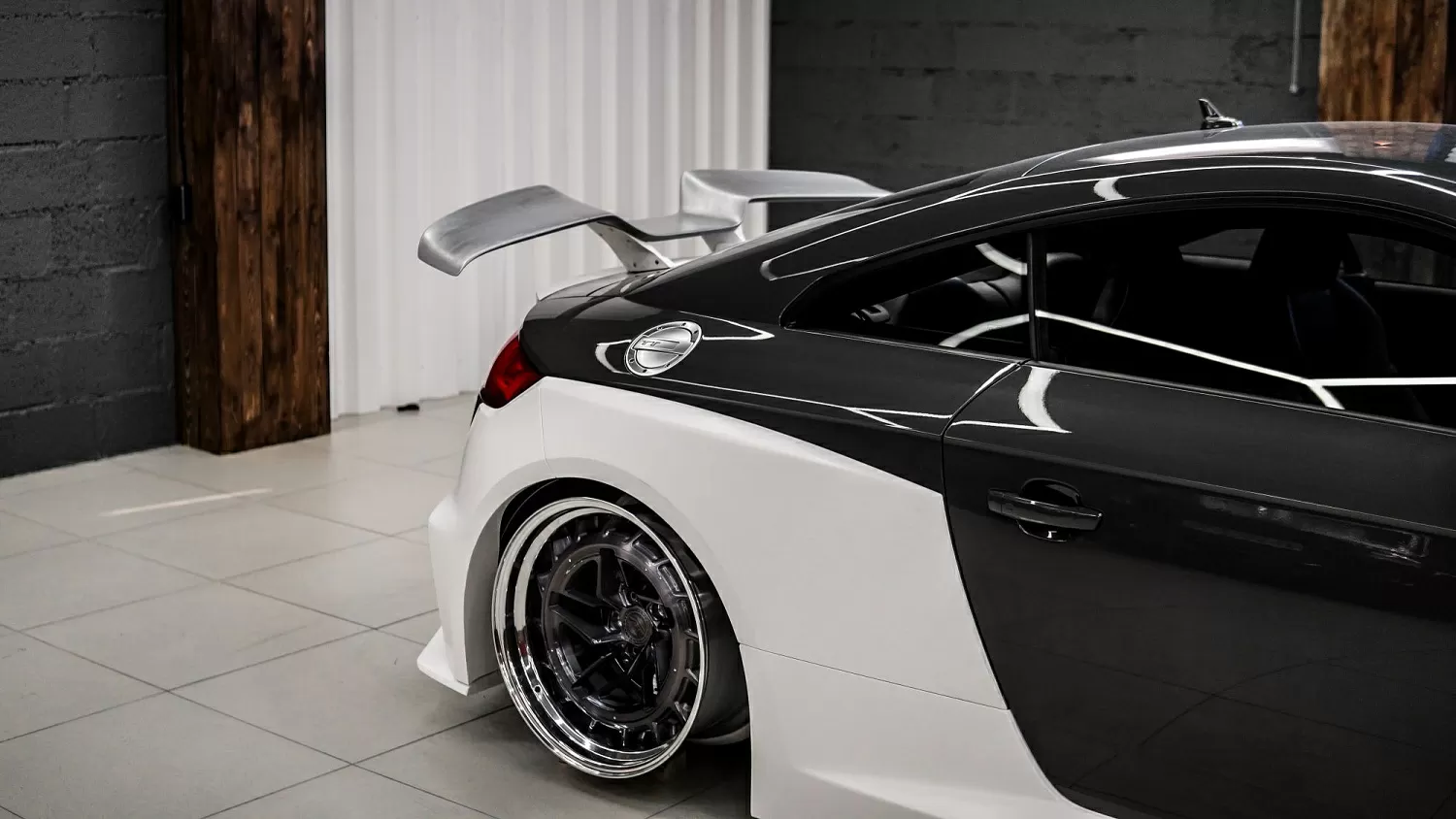 Test fitting wide body kit for TT Mk3