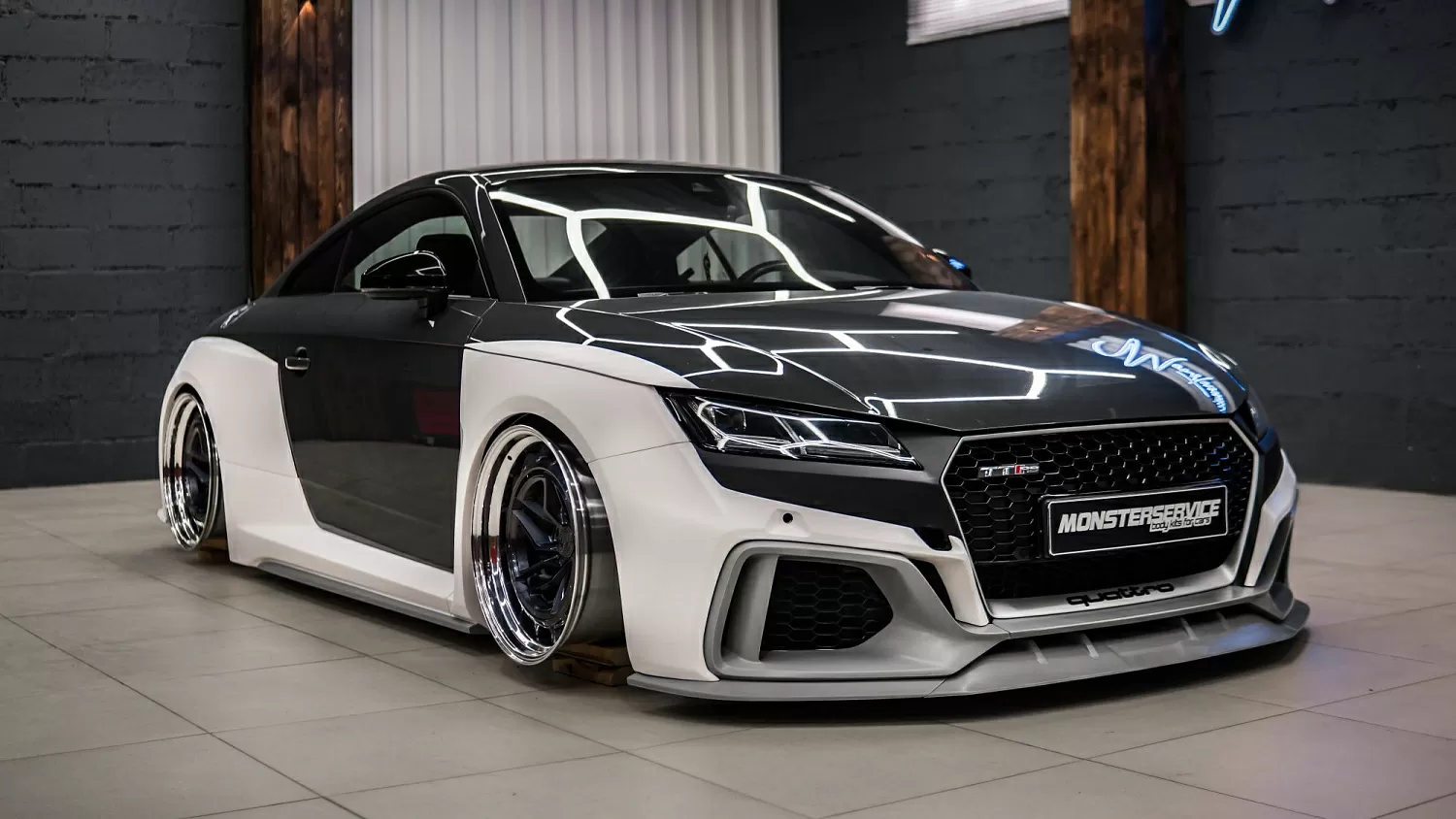 Test fitting wide body kit for TT Mk3