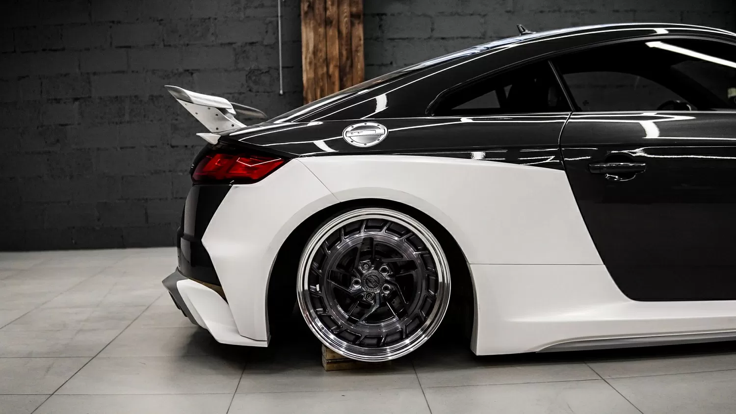 Test fitting wide body kit for TT Mk3