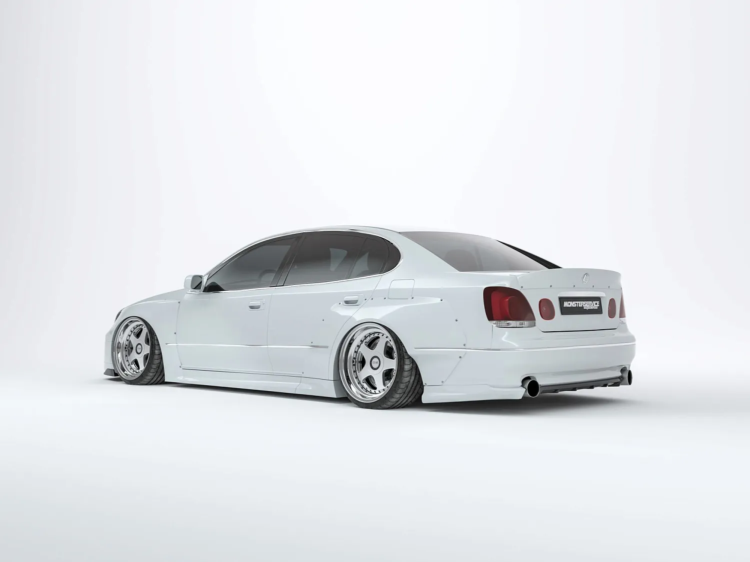  3D renders of Lexus GS300 