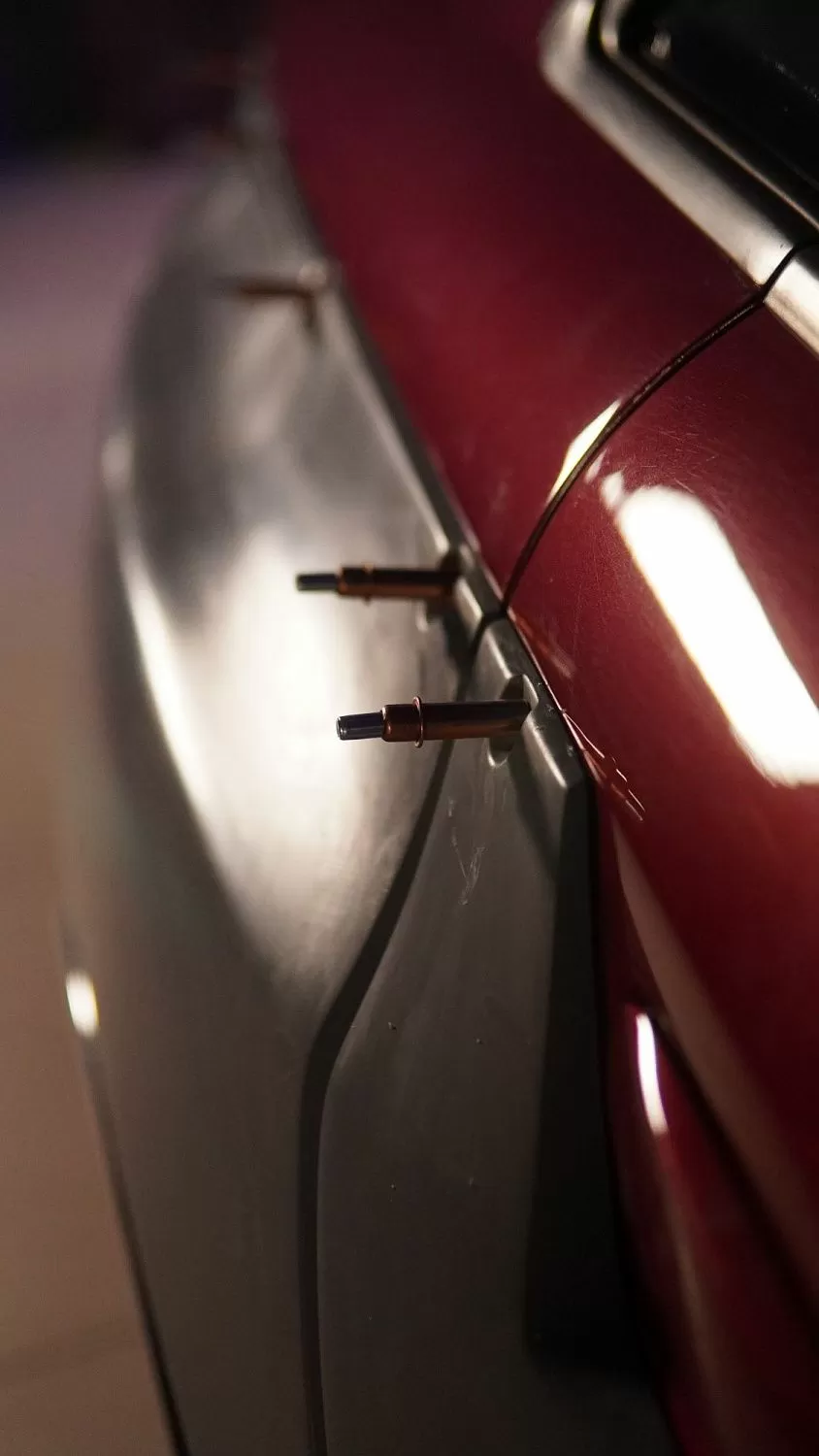 Test fitting new wide body for A4 B6 saloon