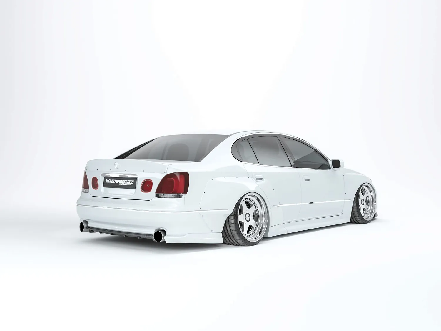  3D renders of Lexus GS300 