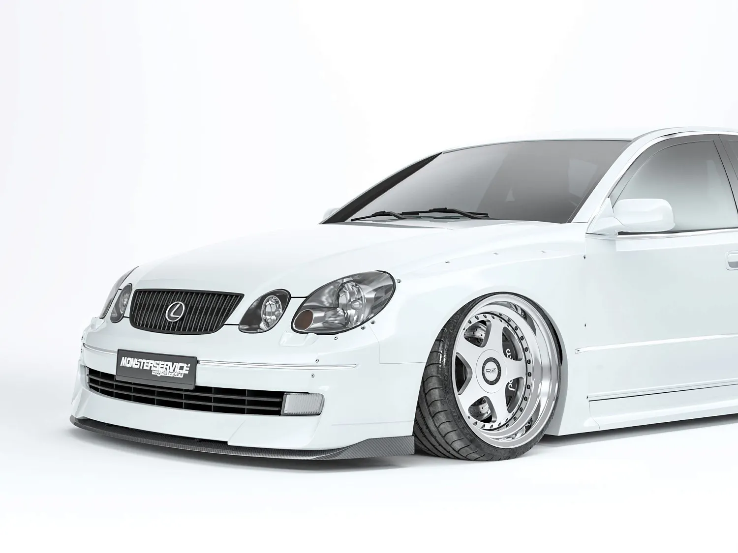  3D renders of Lexus GS300 