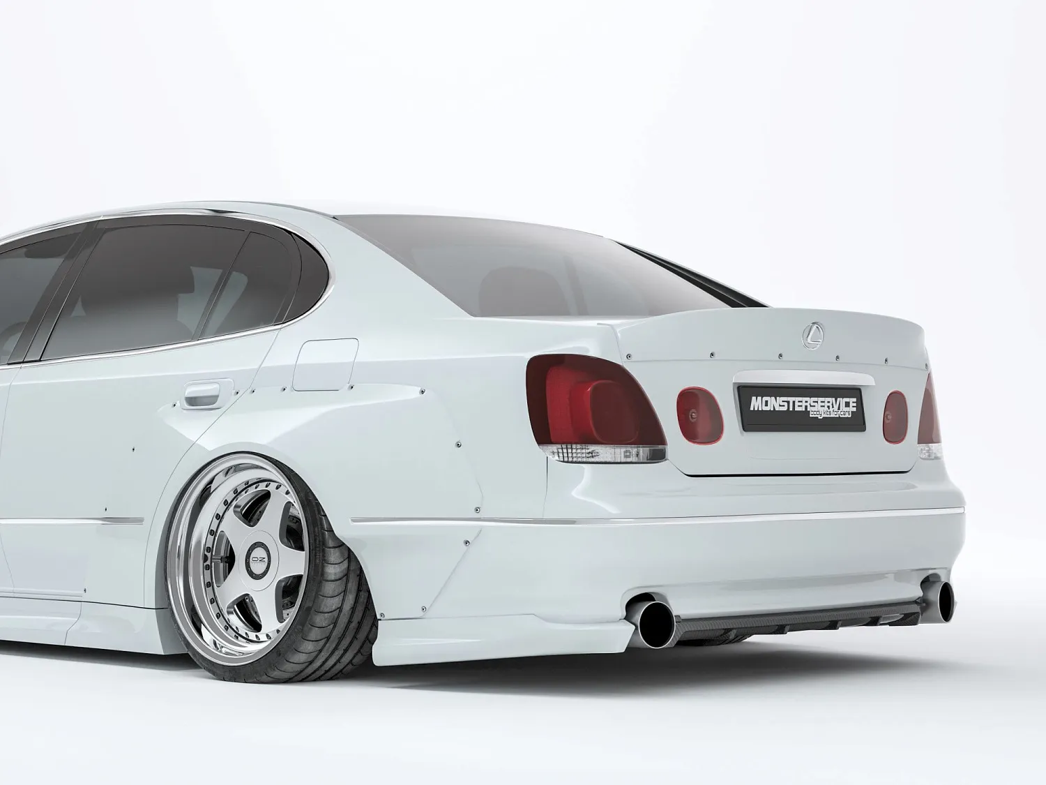  3D renders of Lexus GS300 