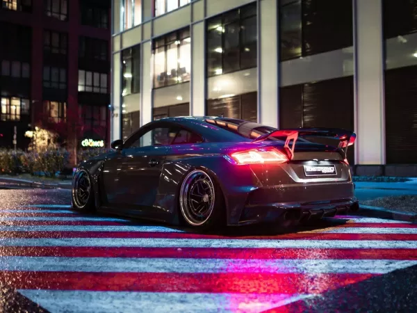 Carbon wing spoiler V2 for Audi TT 8S