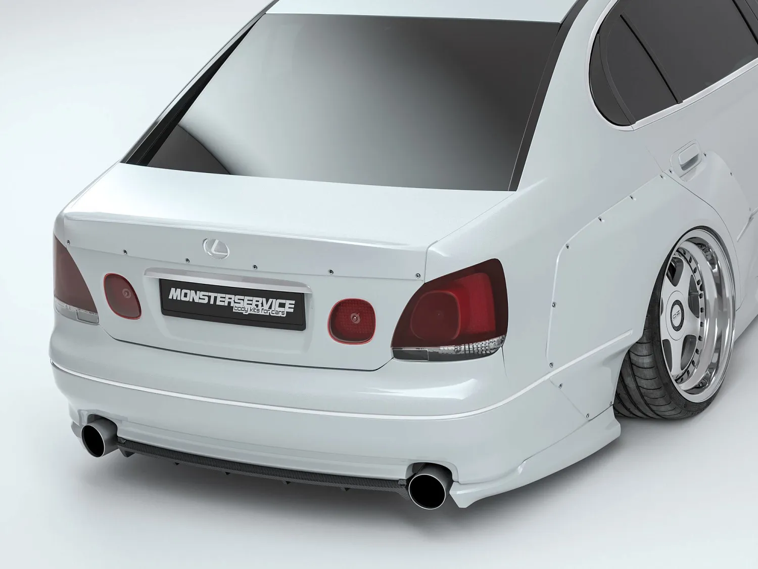  3D renders of Lexus GS300 