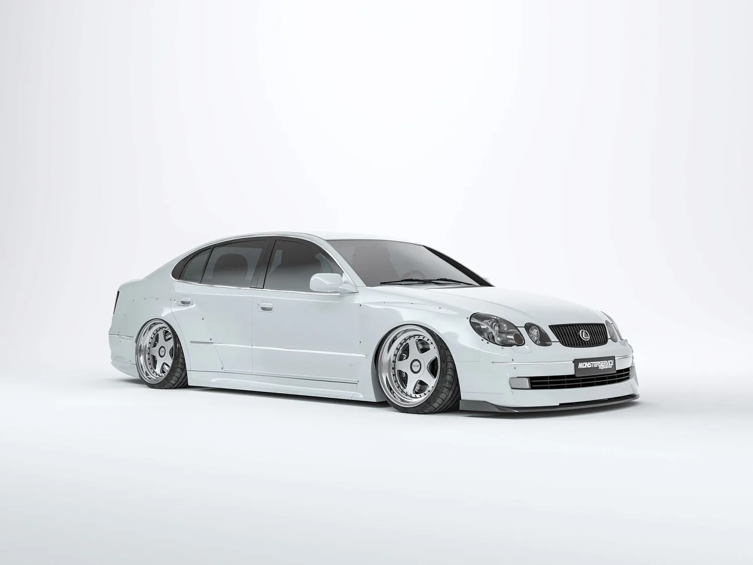  3D renders of Lexus GS300 