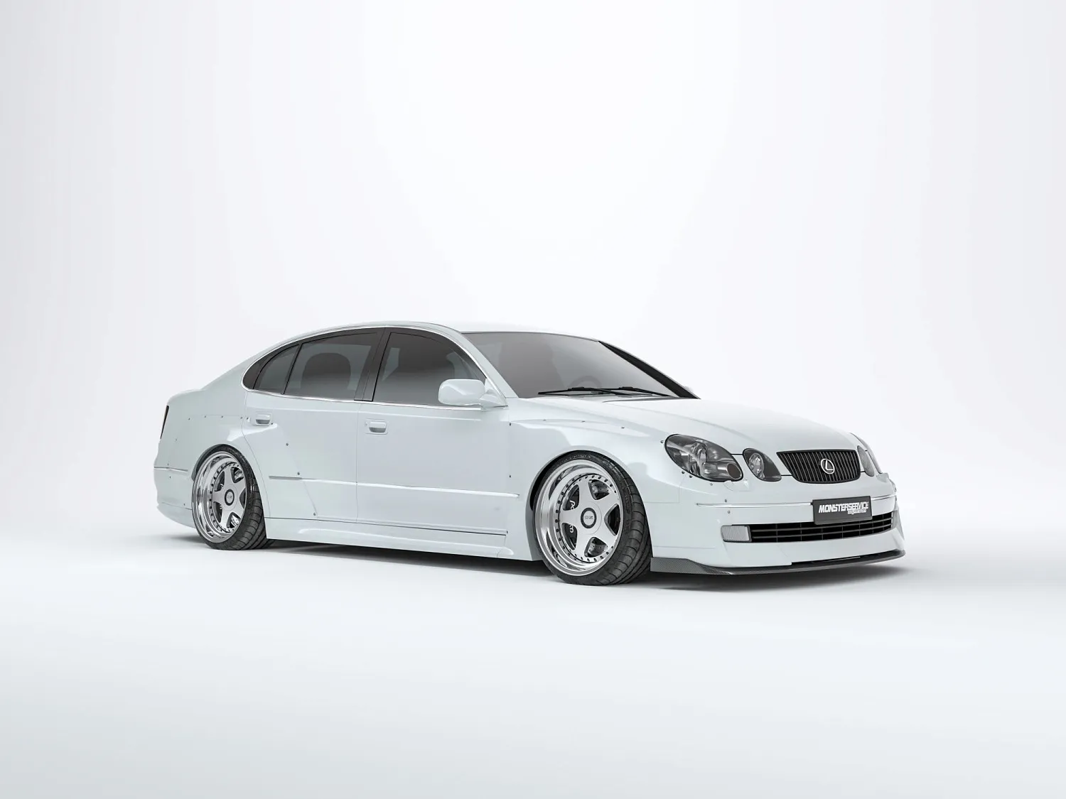  3D renders of Lexus GS300 