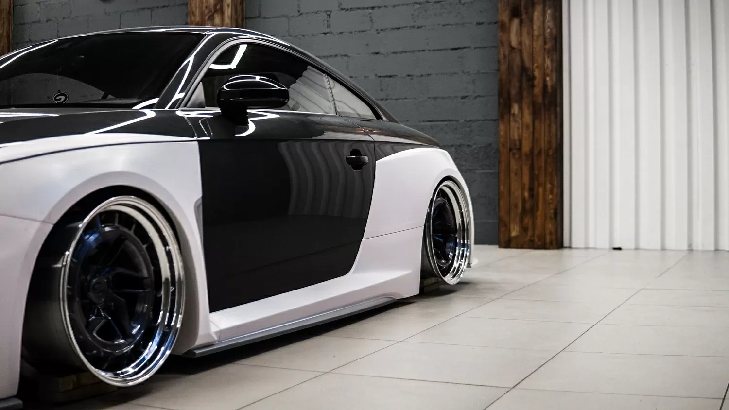 Test fitting wide body kit for TT Mk3