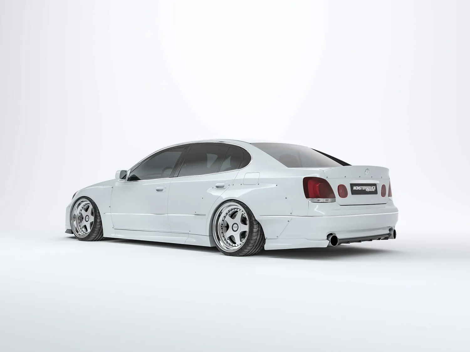  3D renders of Lexus GS300 