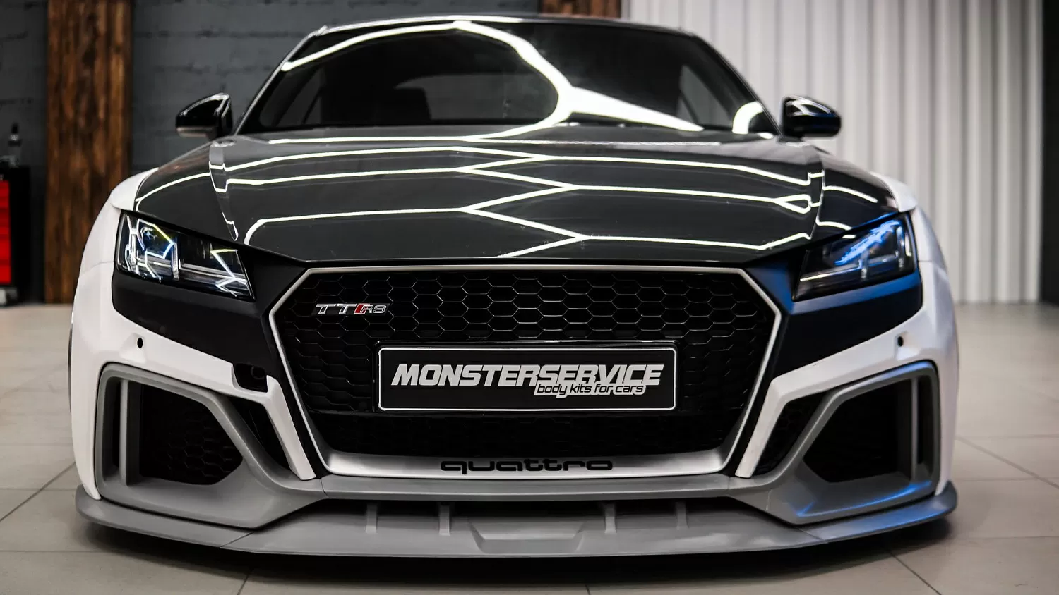 Test fitting wide body kit for TT Mk3