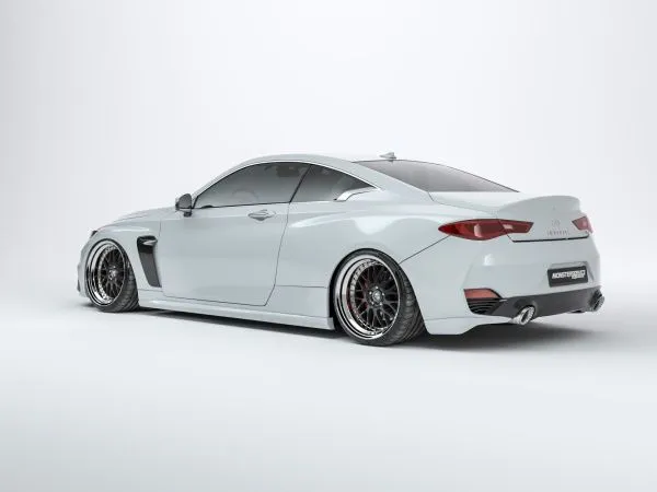 Rear bumper extensions Infiniti Q60