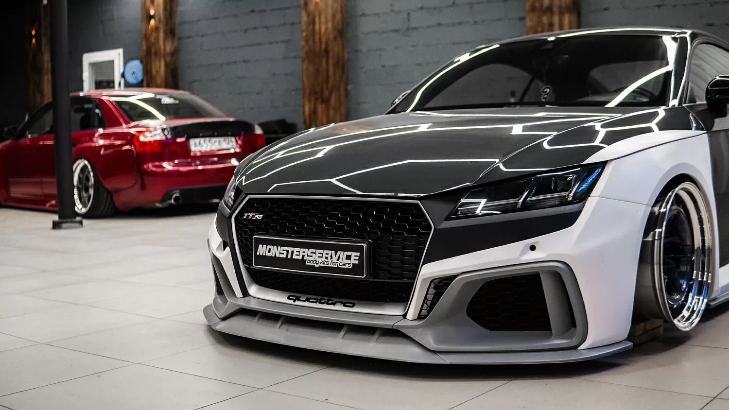 Test fitting wide body kit for TT Mk3